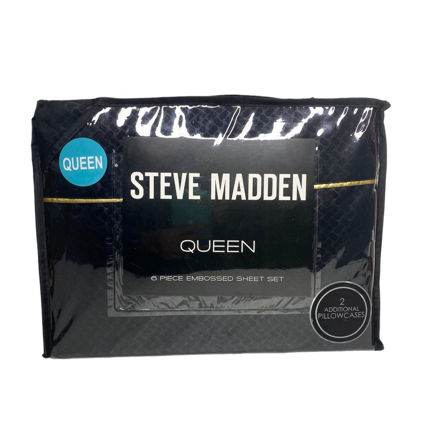 SET SABANAS QUEEN 6 PIEZAS STEVE MADDEN VARIOS COLORES